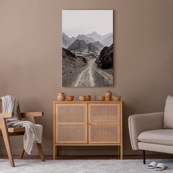 Canvas Print - Trail Through the Mountains (1 Part) Vertical