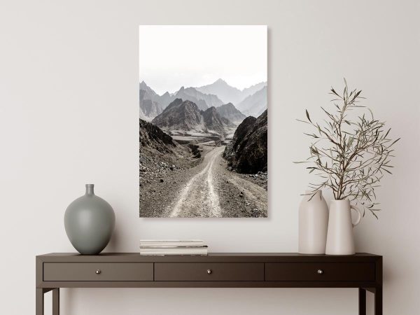 Canvas Print - Trail Through the Mountains (1 Part) Vertical