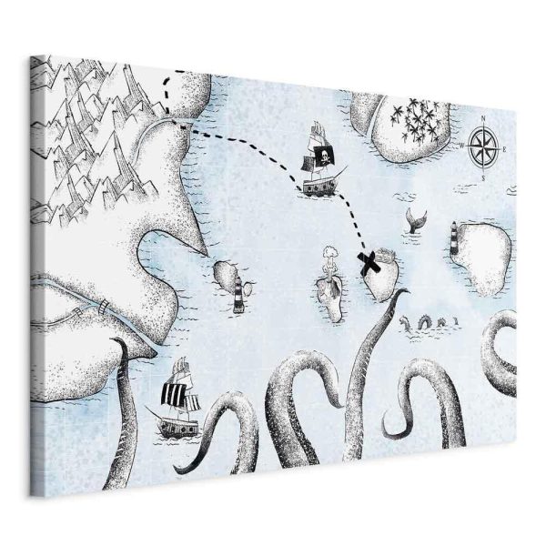 Canvas Print - Treasure Map (1 Part) Wide