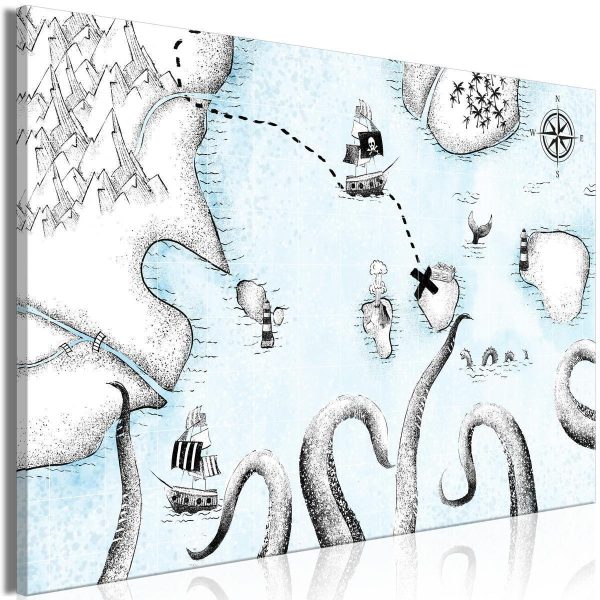Canvas Print - Treasure Map (1 Part) Wide
