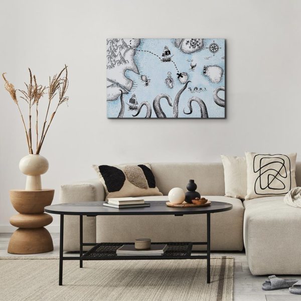 Canvas Print - Treasure Map (1 Part) Wide