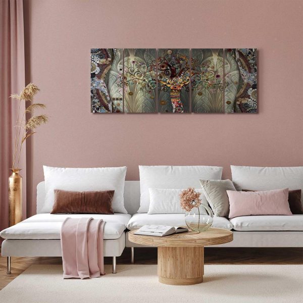 Canvas Print - Tree of Life (5 Parts) Narrow