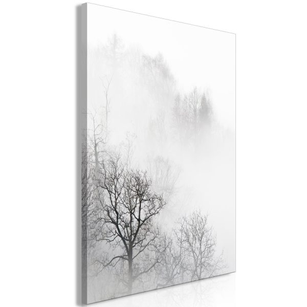 Canvas Print - Trees In The Fog (1 Part) Vertical - Image 2