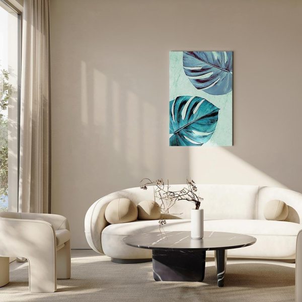 Canvas Print - Tropical Turquoise (1 Part) Vertical