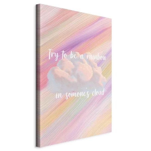 Canvas Print - Try to Be a Rainbow (1 Part) Vertical