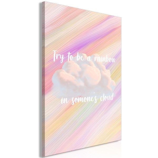 Canvas Print - Try to Be a Rainbow (1 Part) Vertical