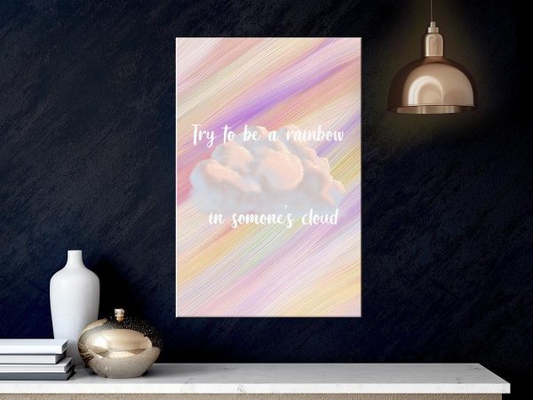 Canvas Print - Try to Be a Rainbow (1 Part) Vertical