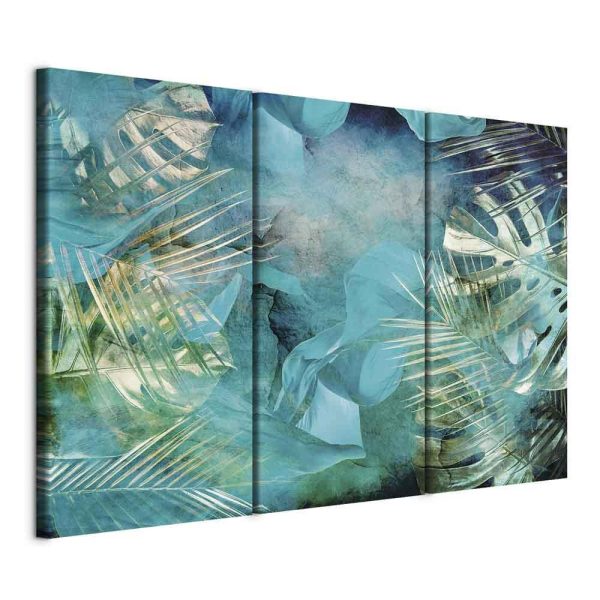 Canvas Print - Turquoise and Gold (3 Parts)