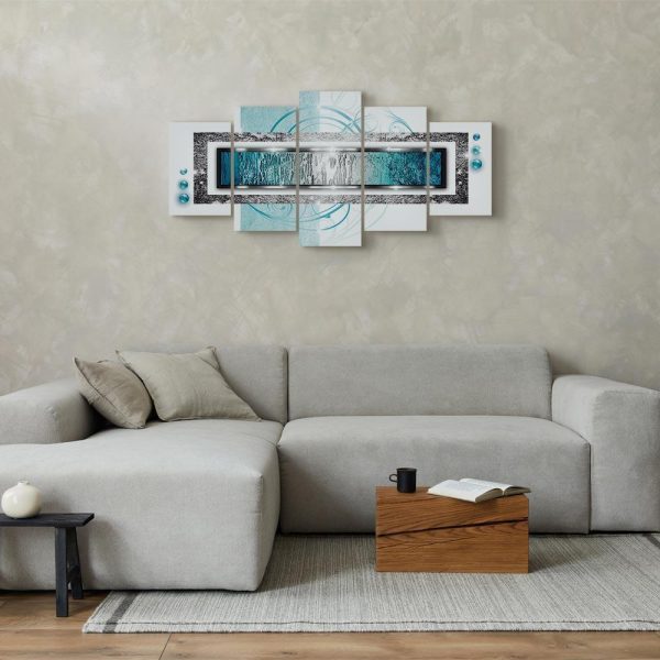Canvas Print - Turquoise blizzard - Image 3