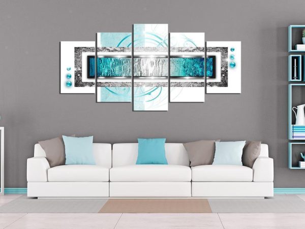 Canvas Print - Turquoise blizzard - Image 4