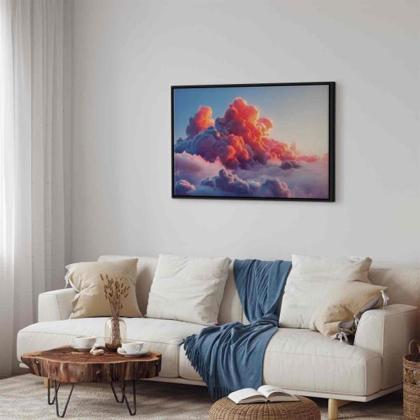 Canvas Print - Twilight Spectacle: Clouds in Shades of Pink and Violet - Image 4