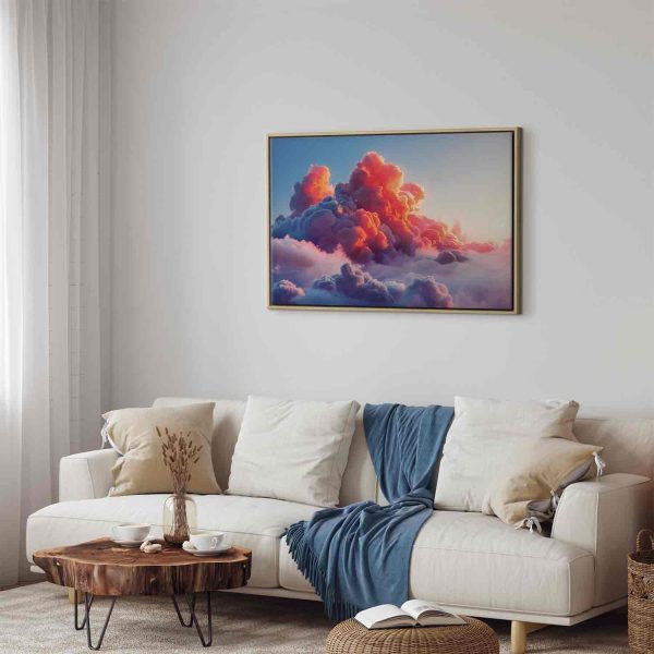 Canvas Print - Twilight Spectacle: Clouds in Shades of Pink and Violet - Image 6