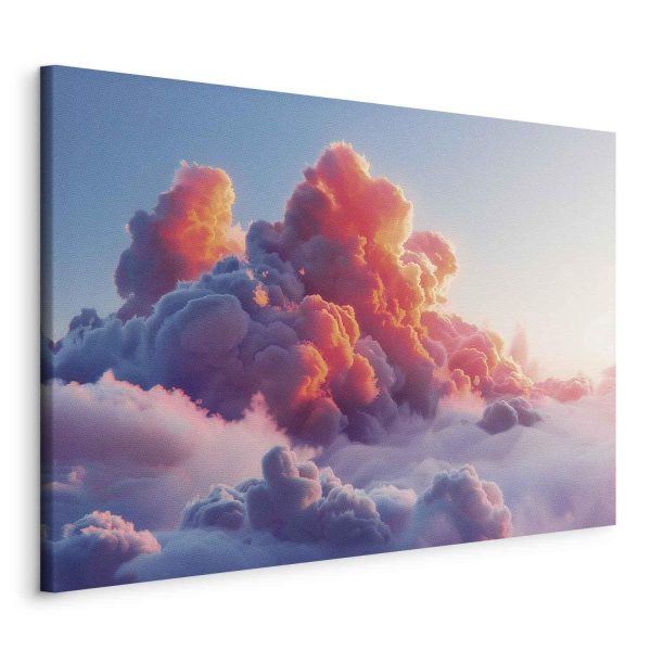 Canvas Print - Twilight Spectacle: Clouds in Shades of Pink and Violet - Image 2