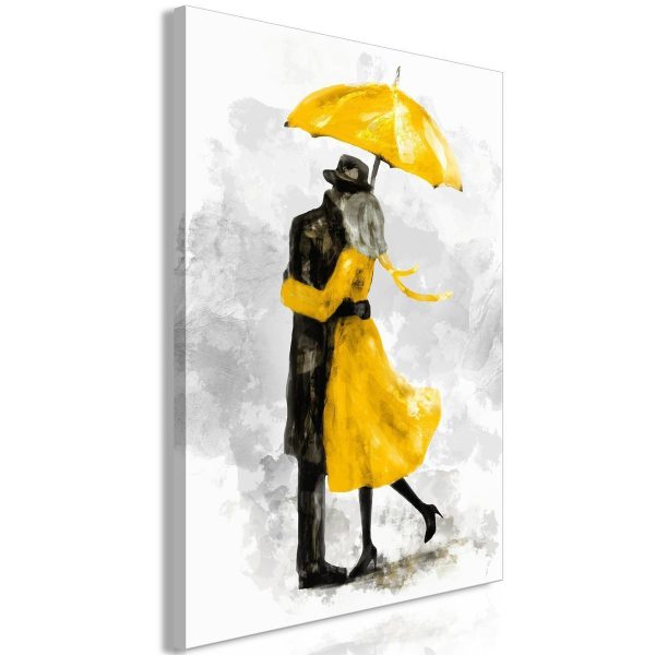 Canvas Print - Under Yellow Umbrella (1 Part) Vertical