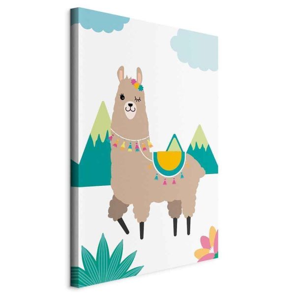 Canvas Print - Unusual Lama (1 Part) Vertical