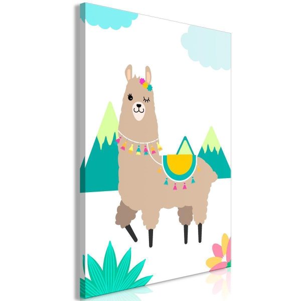 Canvas Print - Unusual Lama (1 Part) Vertical