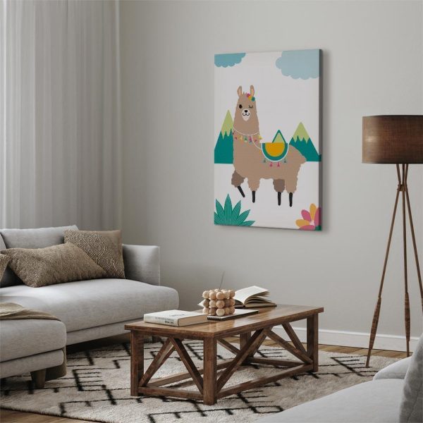Canvas Print - Unusual Lama (1 Part) Vertical
