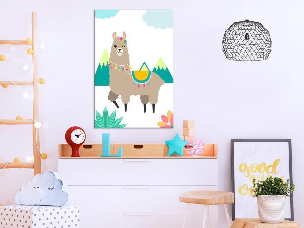 Canvas Print - Unusual Lama (1 Part) Vertical