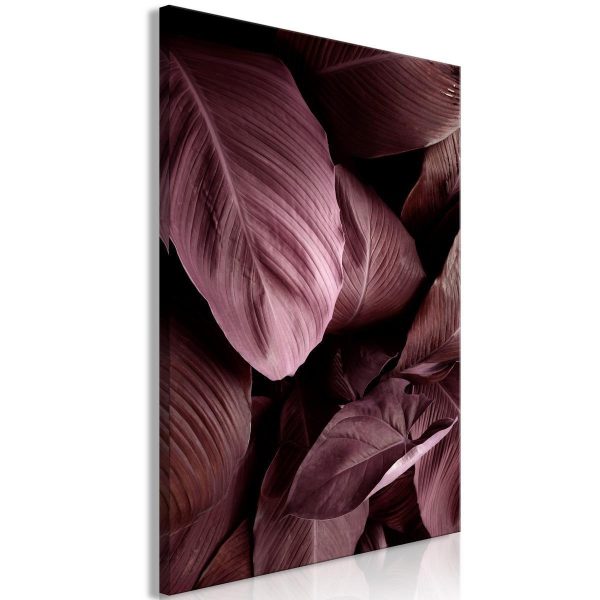 Canvas Print - Velvet Leaves (1 Part) Vertical