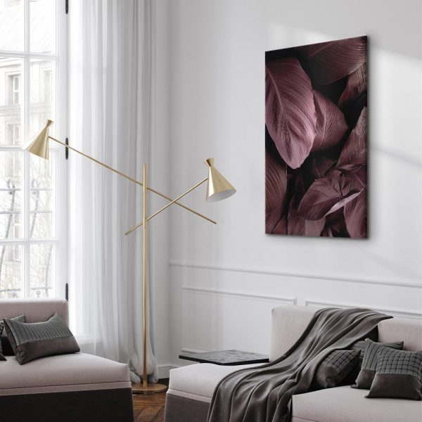 Canvas Print - Velvet Leaves (1 Part) Vertical