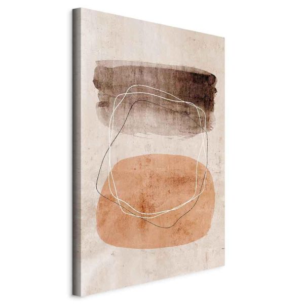 Canvas Print - Vibrating Figures (1 Part) Vertical