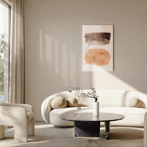 Canvas Print - Vibrating Figures (1 Part) Vertical