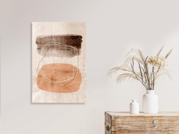 Canvas Print - Vibrating Figures (1 Part) Vertical