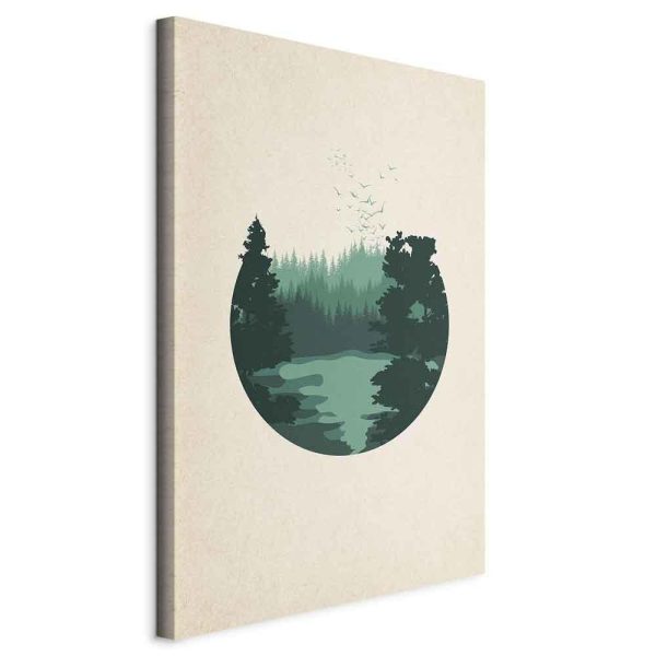 Canvas Print - View of the Hills (1 Part) Vertical