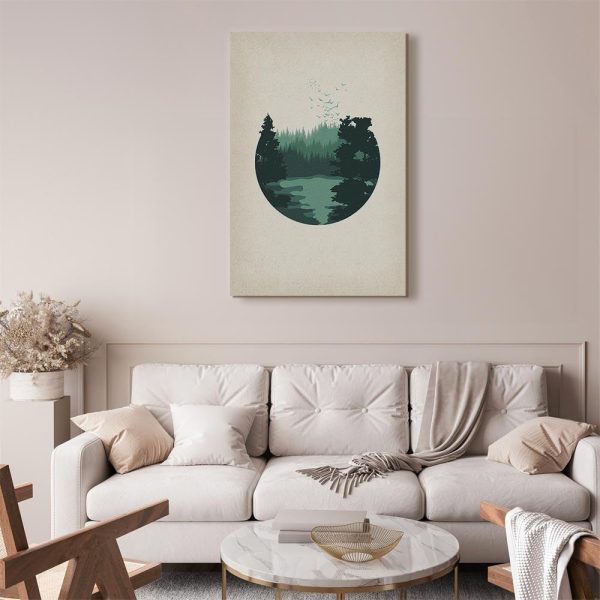 Canvas Print - View of the Hills (1 Part) Vertical