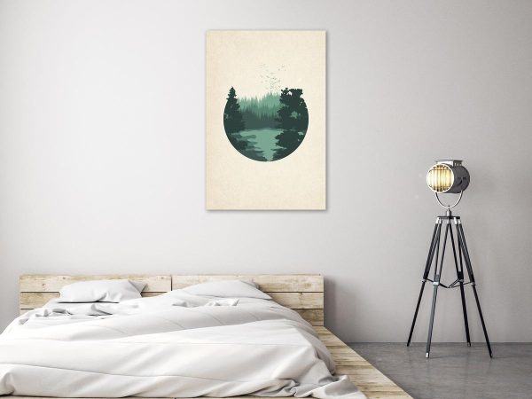 Canvas Print - View of the Hills (1 Part) Vertical