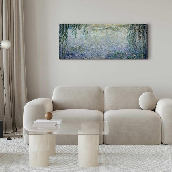 Canvas Print - Water Lilies: Two Weeping Willows
