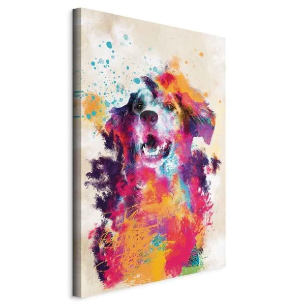 Canvas Print - Watercolor Dog (1 Part) Vertical