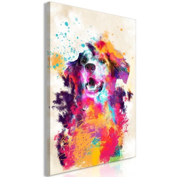 Canvas Print - Watercolor Dog (1 Part) Vertical