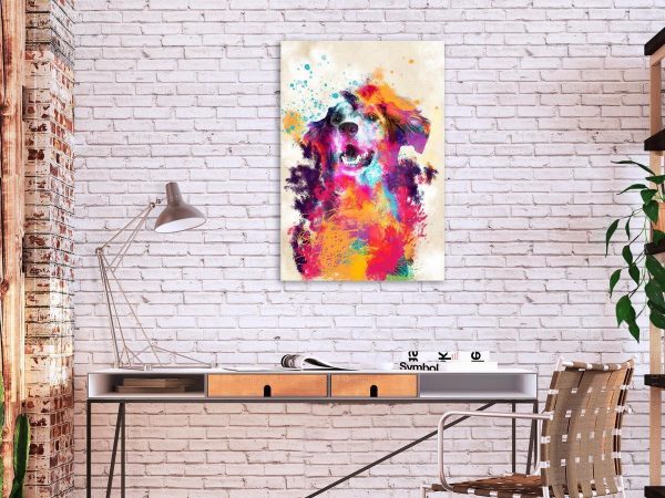 Canvas Print - Watercolor Dog (1 Part) Vertical
