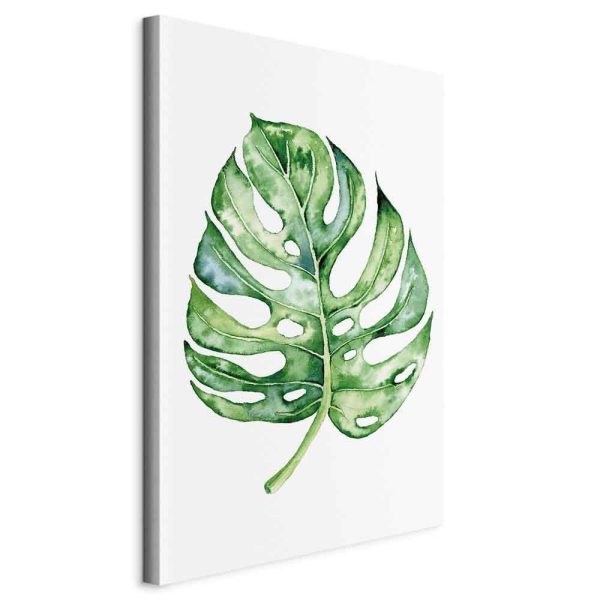 Canvas Print - Watercolor Monstera (1 Part) Vertical