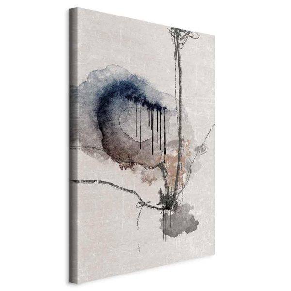 Canvas Print - Watercolor Stained Glass (1 Part) Vertical