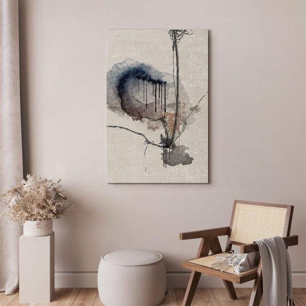 Canvas Print - Watercolor Stained Glass (1 Part) Vertical