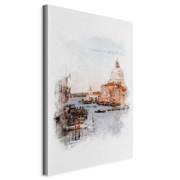 Canvas Print - Watercolour Venice (1 Part) Vertical