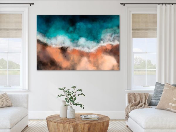 Canvas Print - Waves in the Sand (1 Part) Wide - Image 2