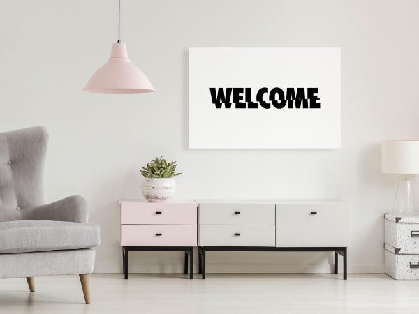 Canvas Print - Welcome (1 Part) Wide