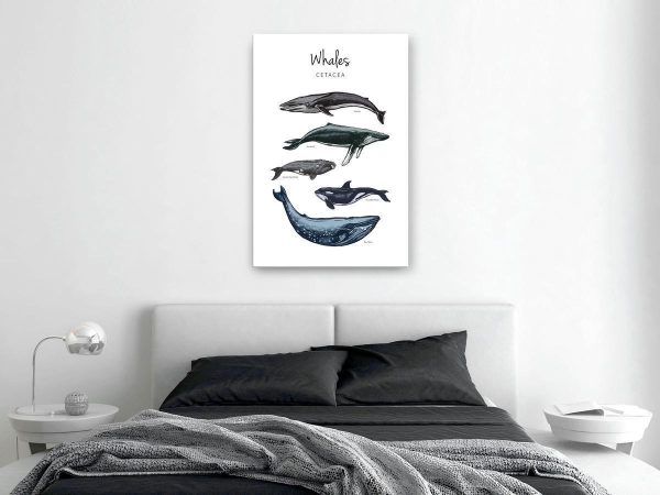 Canvas Print - Whales (1 Part) Vertical