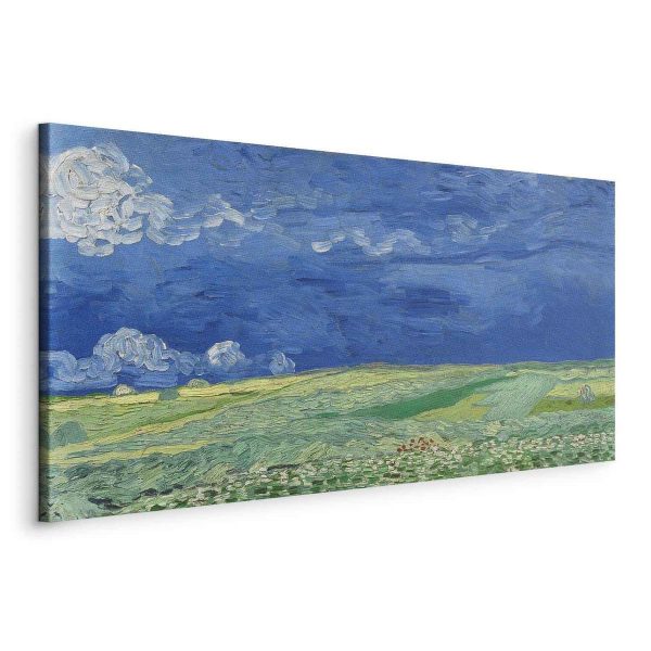 Canvas Print - Wheatfield under Thunderclouds