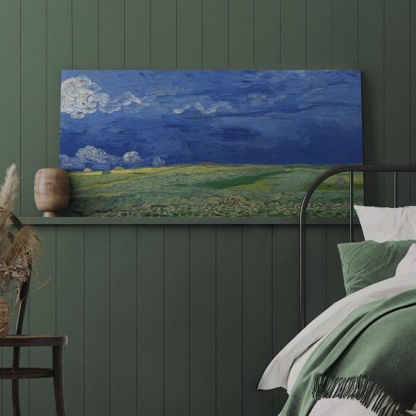 Canvas Print - Wheatfield under Thunderclouds