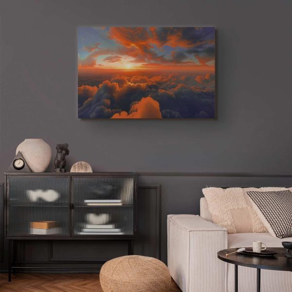 Canvas Print - When Dawn Tickles the Clouds: A Spectacle of Colors on the Morning Sky - Image 5