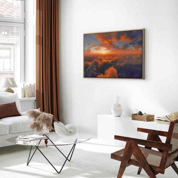 Canvas Print - When Dawn Tickles the Clouds: A Spectacle of Colors on the Morning Sky - Image 6