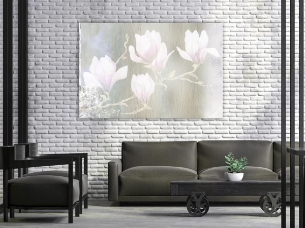 Canvas Print - White Magnolias (1 Part) Wide - Image 2