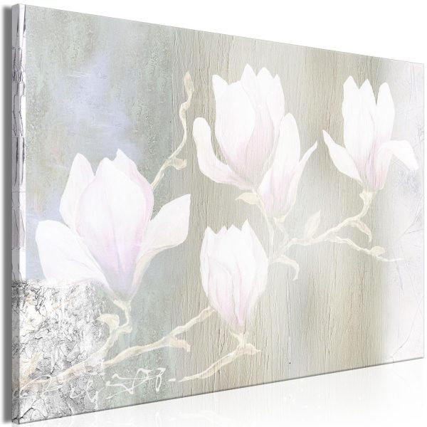 Canvas Print - White Magnolias (1 Part) Wide