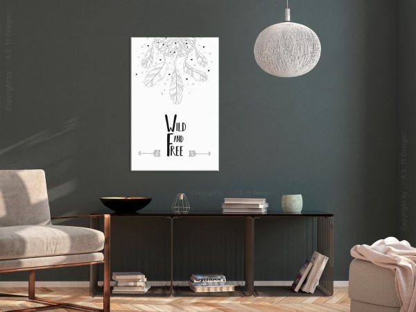 Canvas Print - Wild and Free (1 Part) Vertical - Image 2