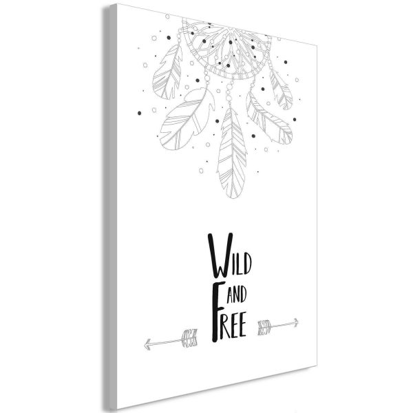 Canvas Print - Wild and Free (1 Part) Vertical