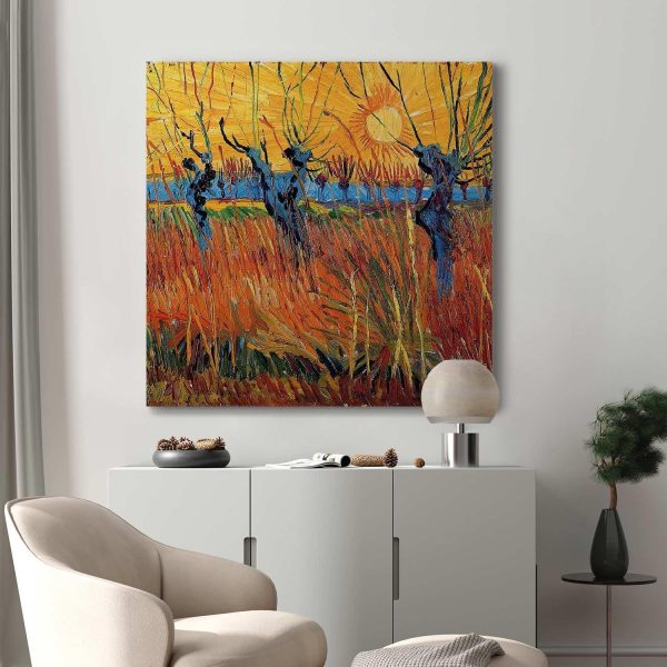Canvas Print - Willows at Sunset